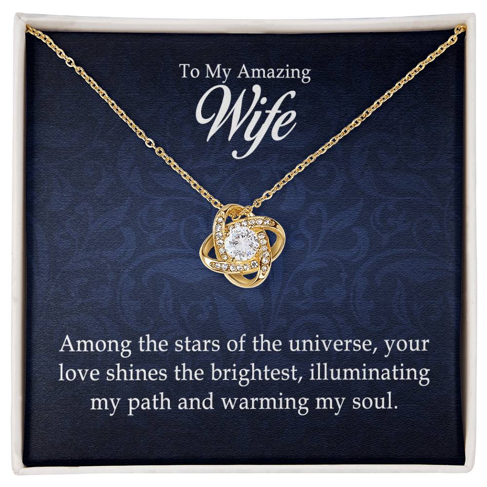 To My Amazing Wife - Love Knot Necklace